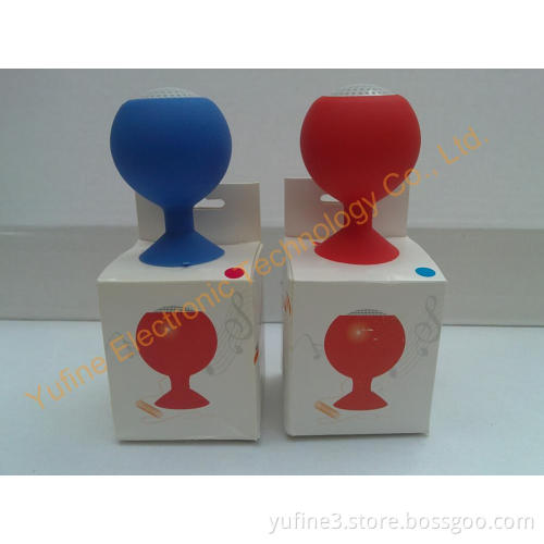 "wholesales mini adsorption speaker, mini wineglass speaker, sucking disk speaker, silicone mini speaker, cheaper gift speaker